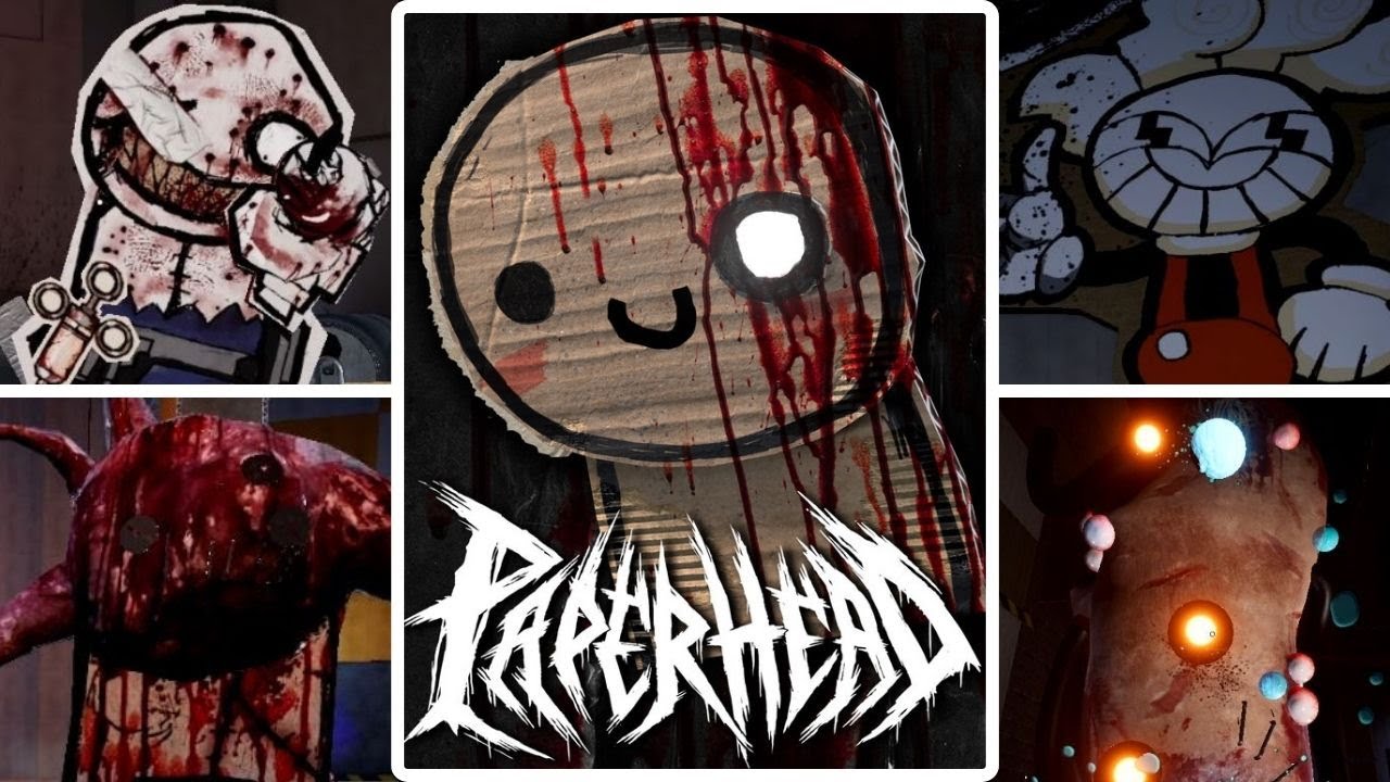 PAPERHEAD EP.0 - All Bosses and Ending