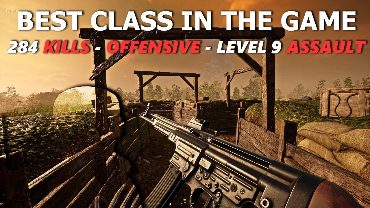 So I took the level 9 assault class to offensive mode....  - HELL LET LOOSE