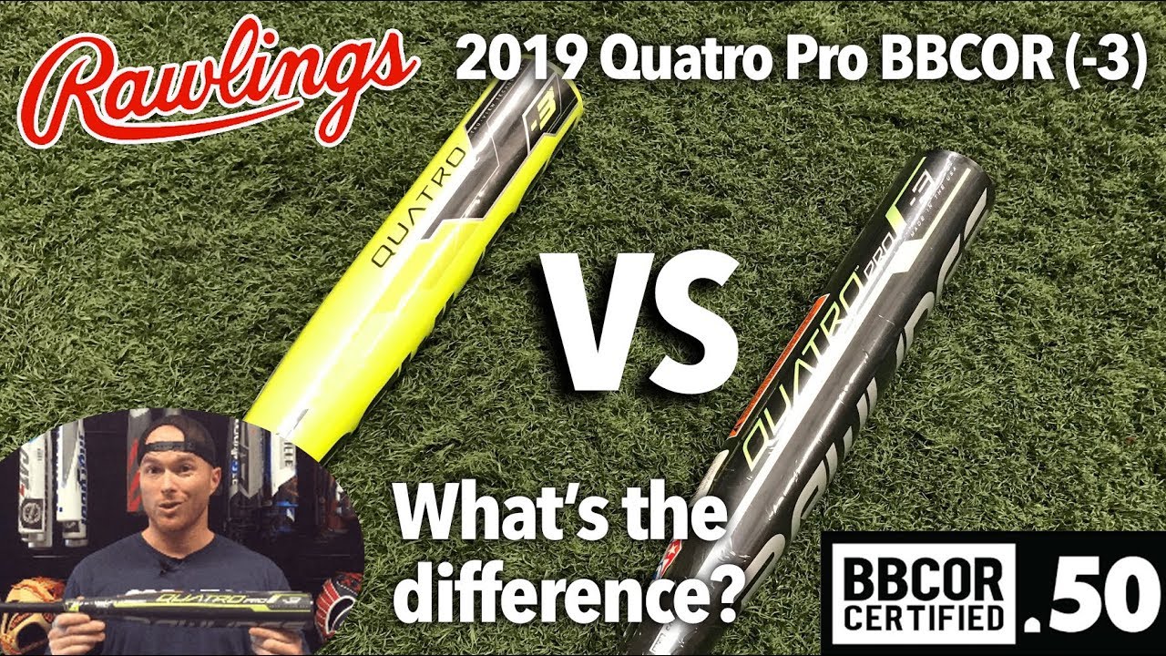 2019 Rawlings Quatro Pro BBCOR (-3) Baseball Bat (Why's the 2019 better than the 2018?) - 99BATS.com