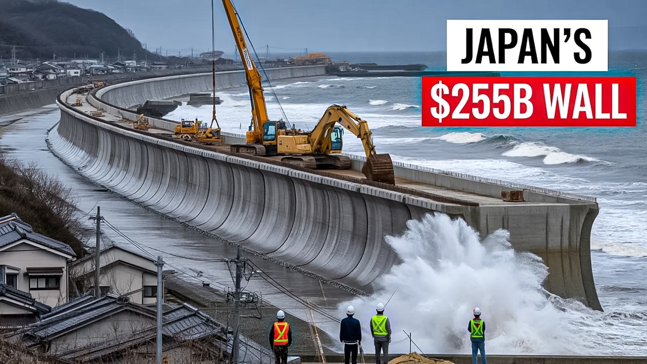 Japan's $255 Billion Concrete Fortress Against The Ocean!