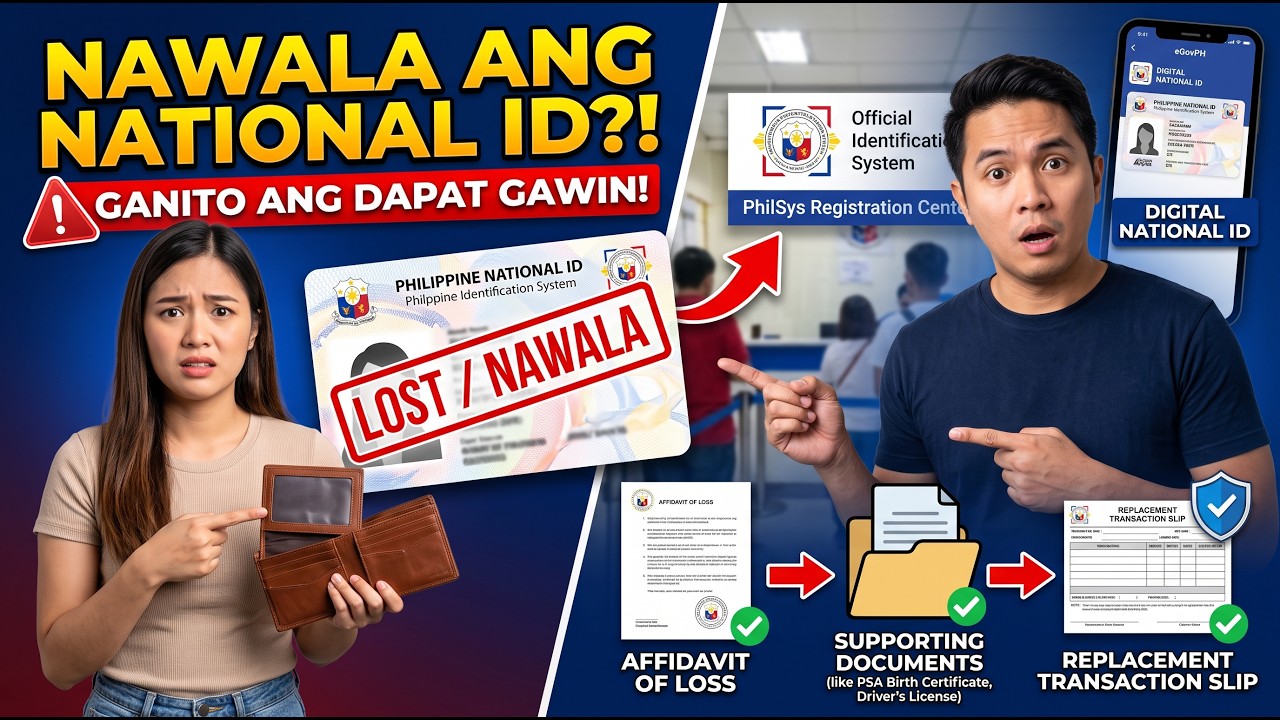 Nawala ang National ID? Ito ang Dapat Mong Gawin | PhilSys Replacement Guide