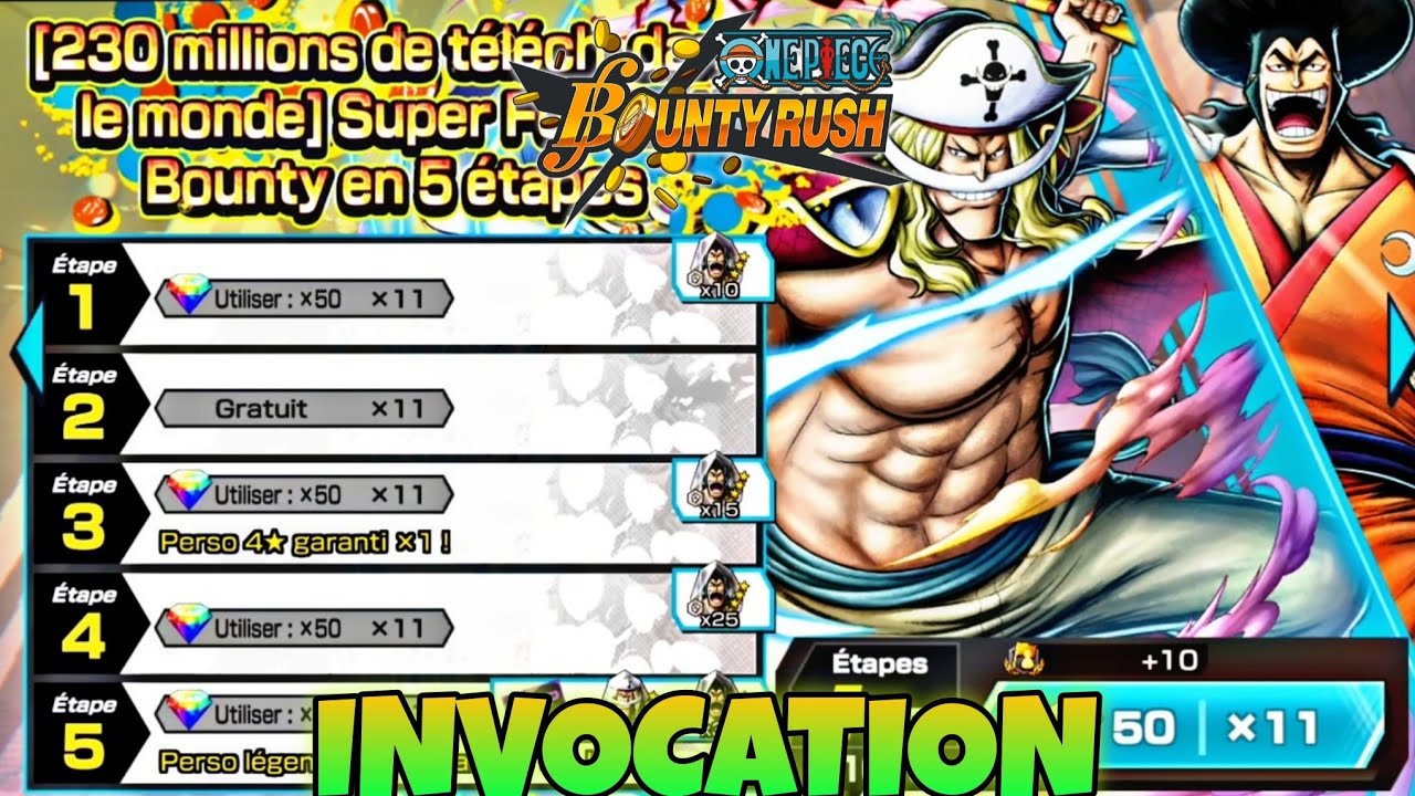 INVOCATION BARBE BLANCHE !!! TOUJOURS EN QU&Ecirc;TE DE SBF &Agrave; DEBLOQUER | ONE PIECE BOUNTY RUSH - OPBR