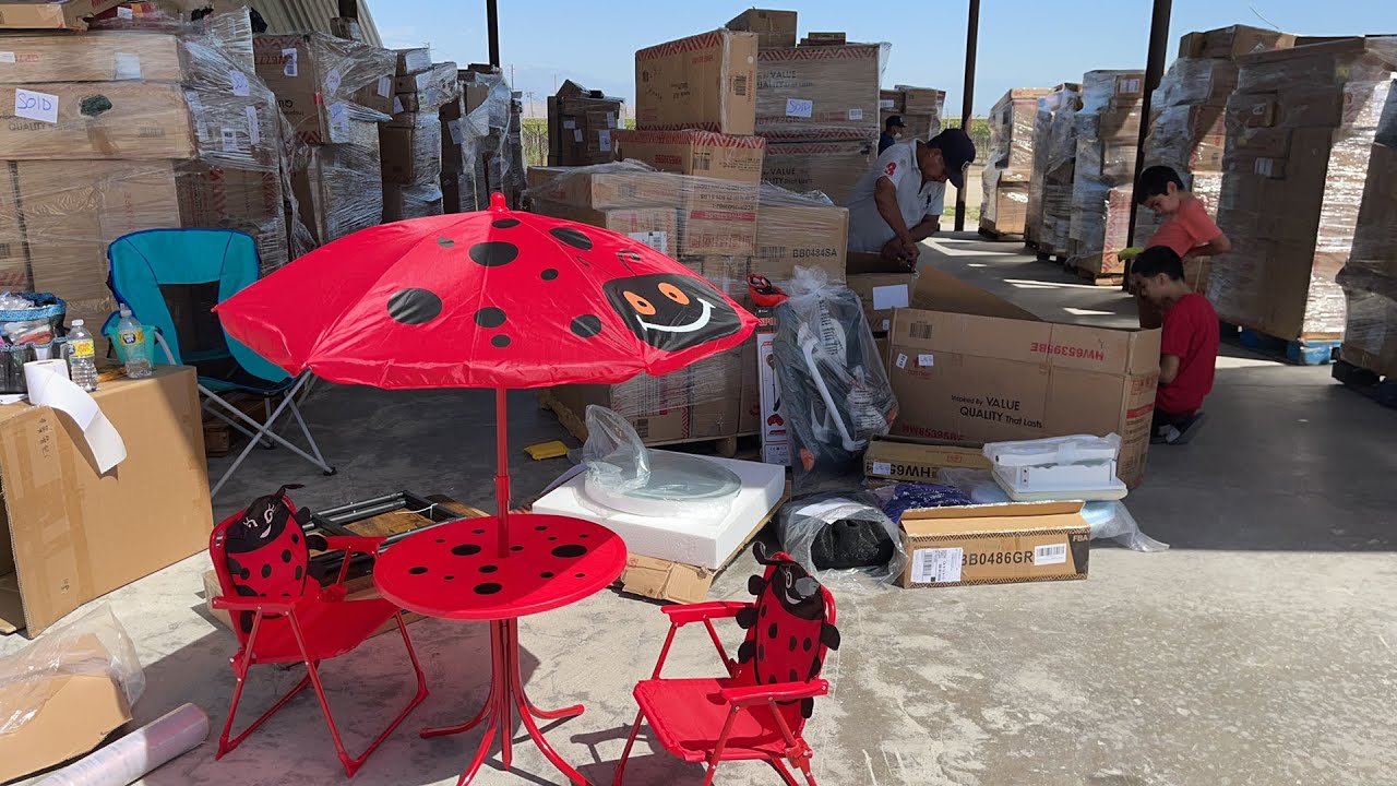 Abriendo Pallet de costway en la bodega ab liquidacion 🛑en vivo