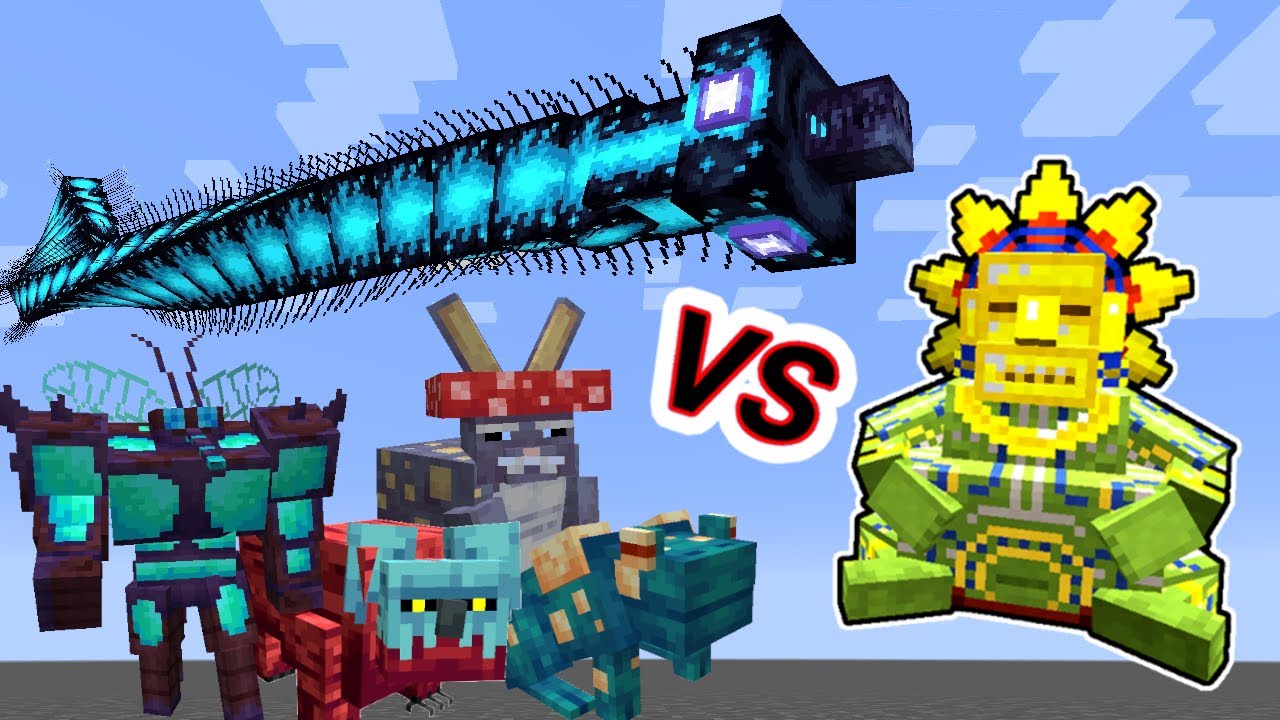 Barako The Sun Chief Vs. Alex's Mobs Monsters in Minecraft