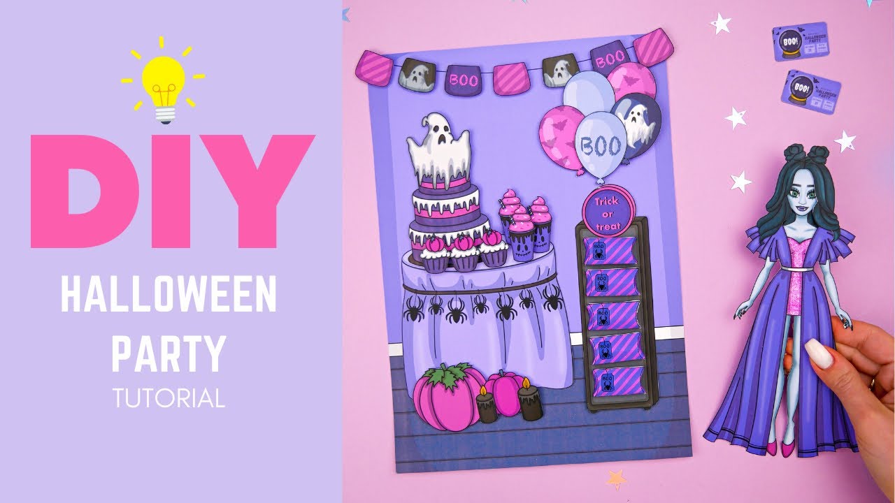 Halloween party DIY book | Easy paper crafts