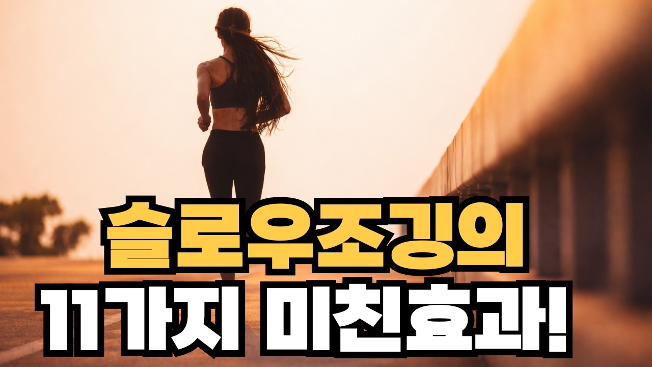 빠르지 않아도 강하다 슬로우조깅! 11가지 미친 효과!