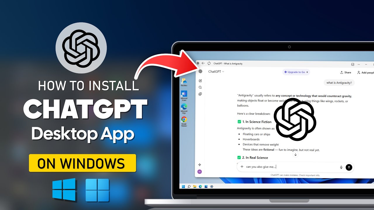 Как установить ChatGPT на ваш ПК/ноутбук с Windows