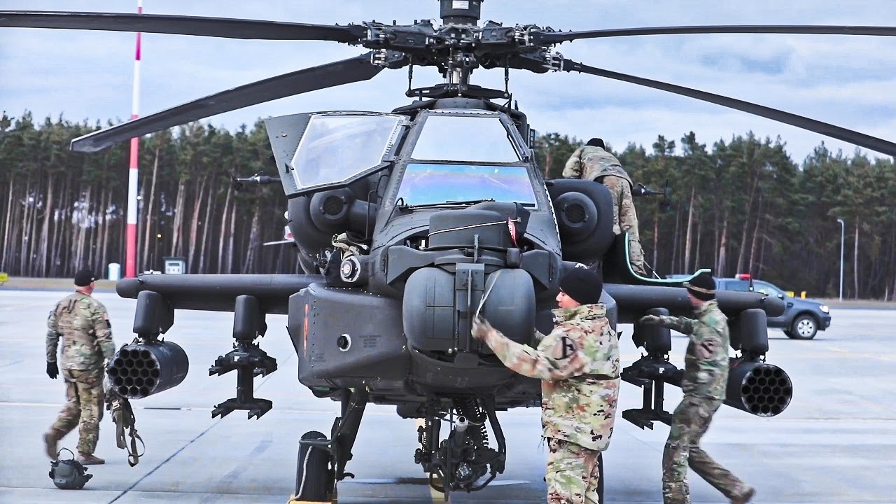 🔴 U.S. Response to Ukraine War . AH64 Apache Attack Helicopter Deployed To Poland