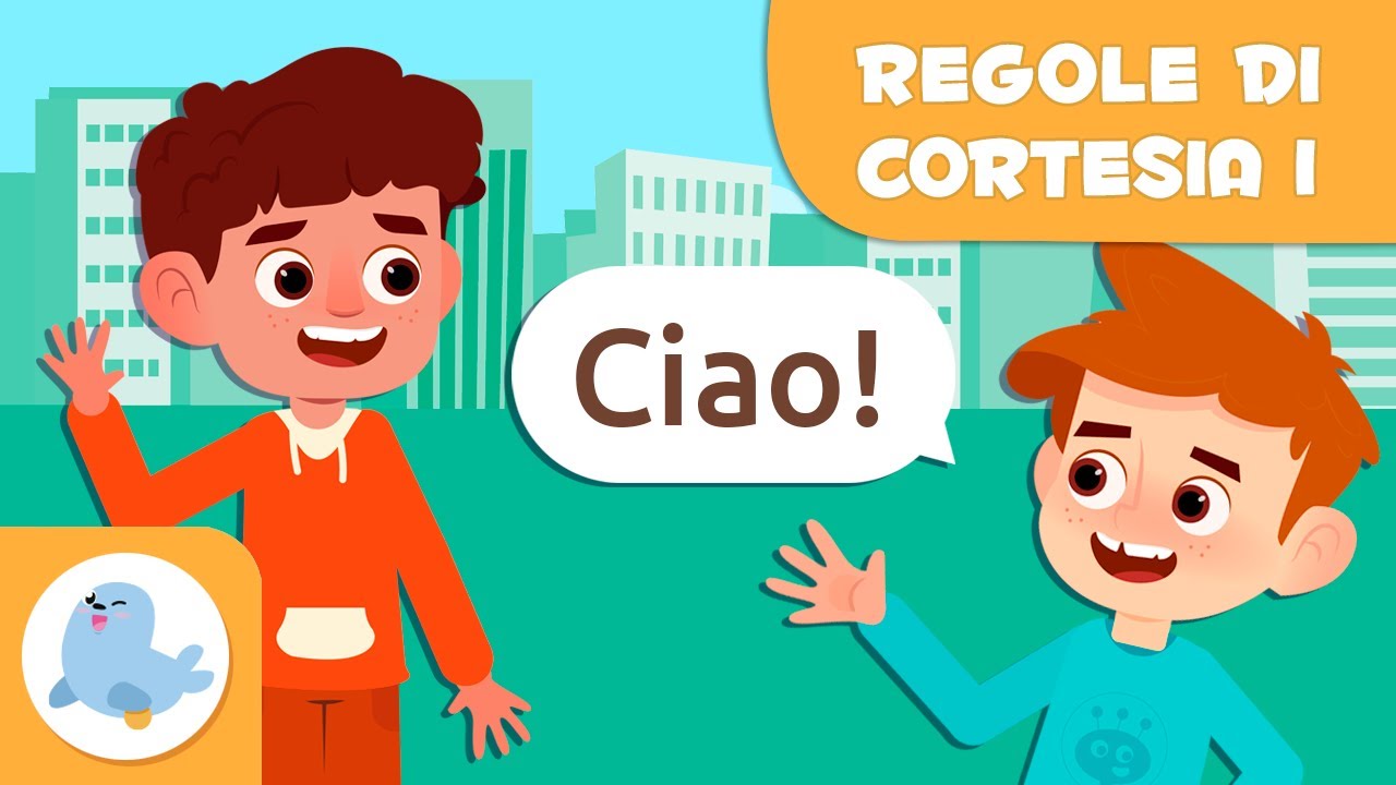 I saluti 🤝 REGOLE DI CORTESIA per bambini 😊 Episodio 1