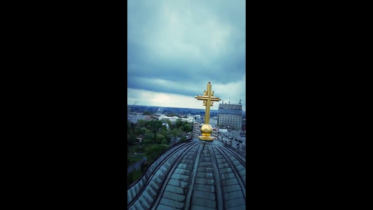 Интересная Сербия - панорама Белграда с храма Святого Саввы ! 19 04 2017