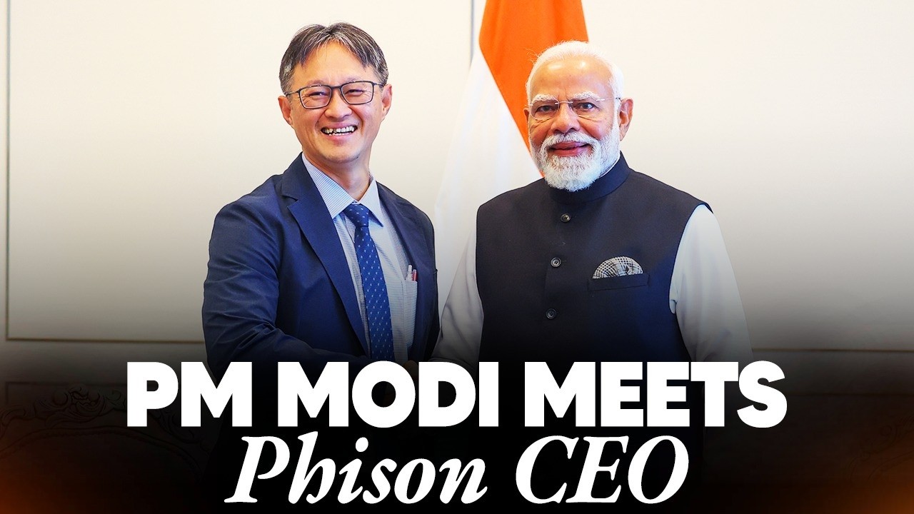 LIVE: PM Modi meets Mr. Pua Khein Seng, CEO of Phison in Malaysia