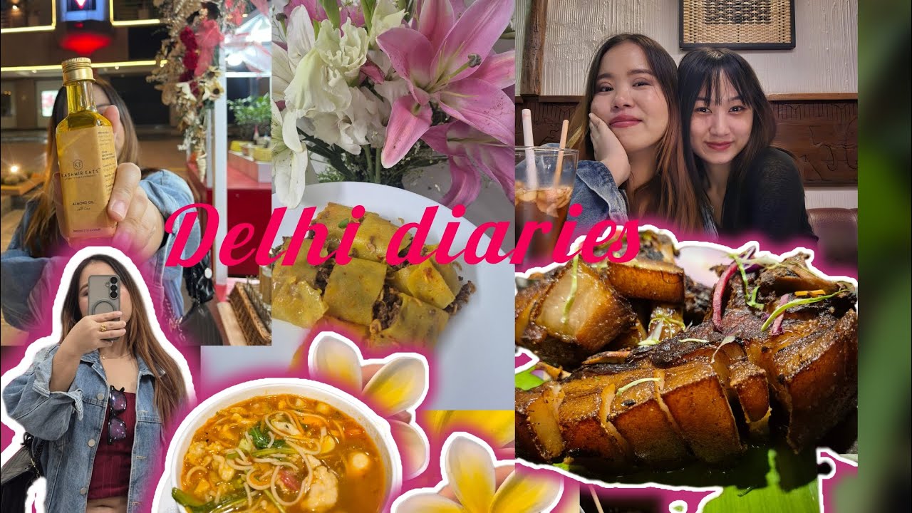 Delhi vlog | short stays | good people| Delicious food 💞| Nagaland Kitchen| Naga Kitchen| Pork ribs|