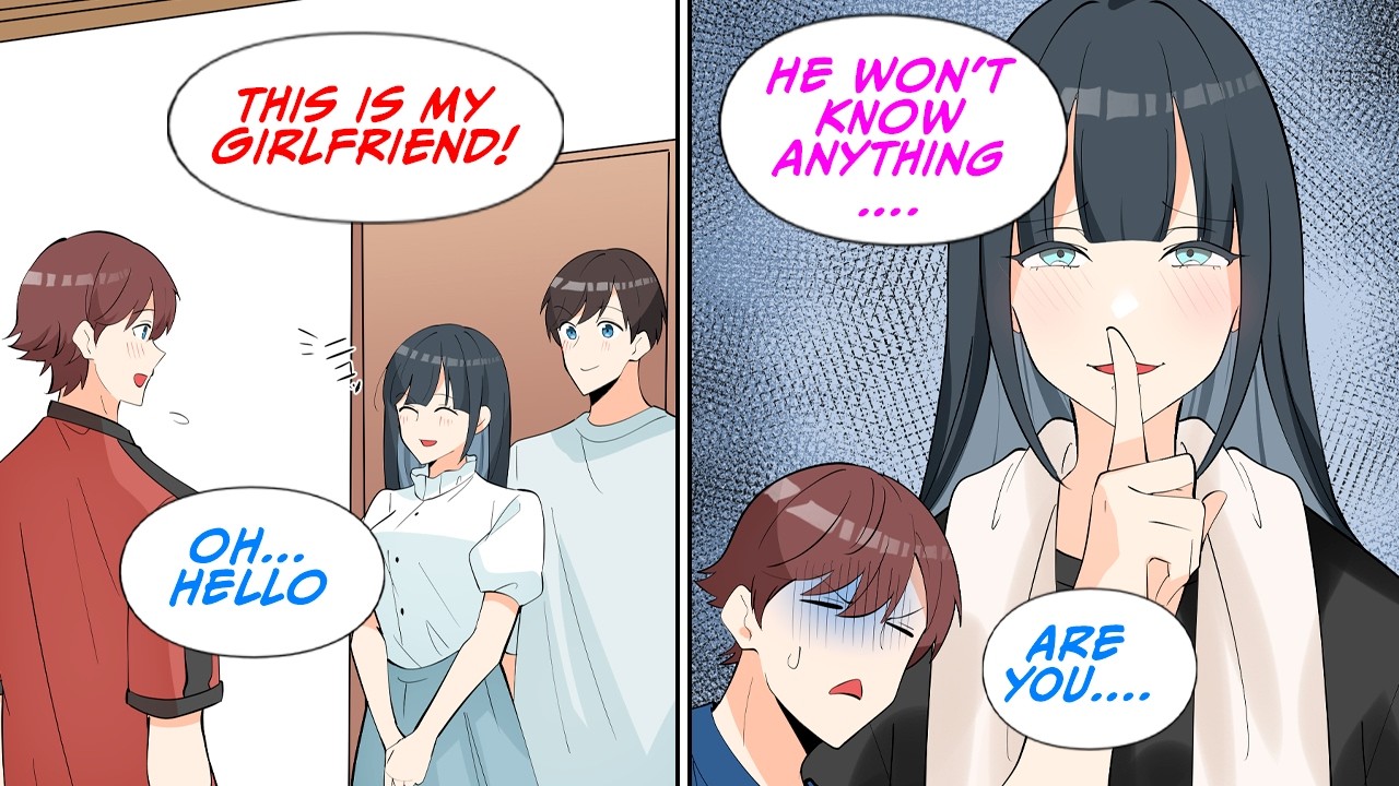 My brother invited his girlfriend over to the house, but then... [Manga Dub]