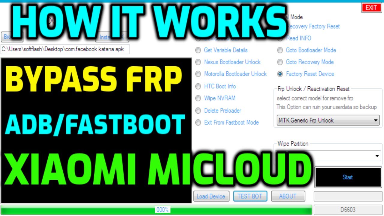 MTK Professional Tool | Xiaomi Bypass FRP | xiaomi mi cloud | ADB/FASTBOOT