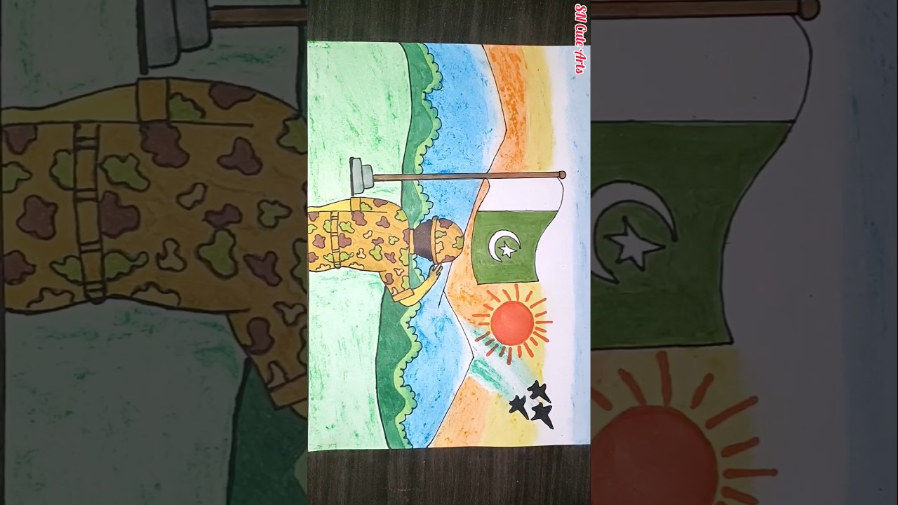 6 September Defence Day Chart #pakistan #defence #pakistanzindaabaad #shorts #drawing #chart #art
