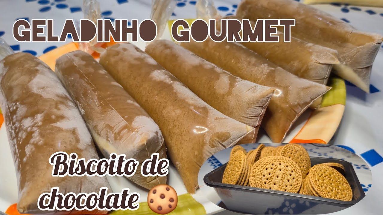 GELADINHO GOURMET DE BISCOITO DE CHOCOLATE!Super Cremoso, Divino! DFRECEITAS_AP61