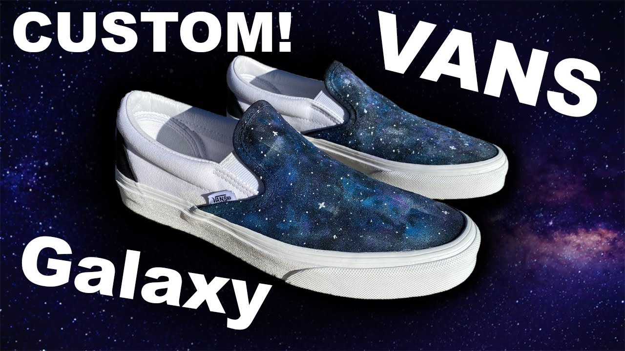 Custom Galaxy Slip On Vans