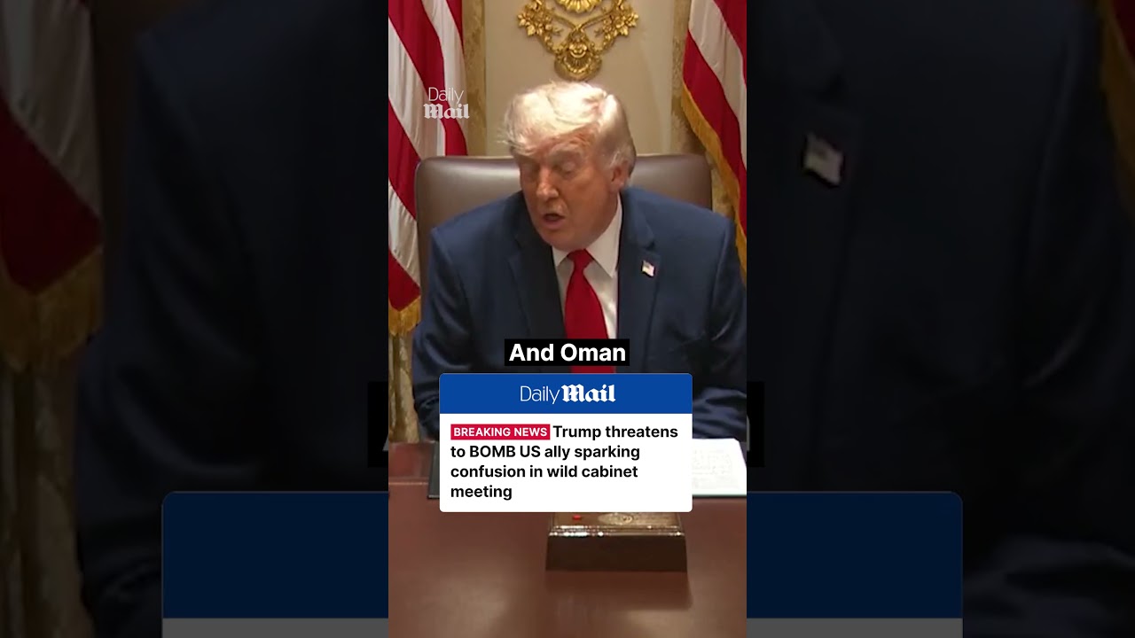 Трамп угрожает разбомбить Оман, союзника США, во время заседания кабинета министров