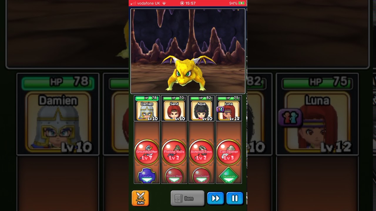 Dragons quest stars Carramegh Cave Small fry boss