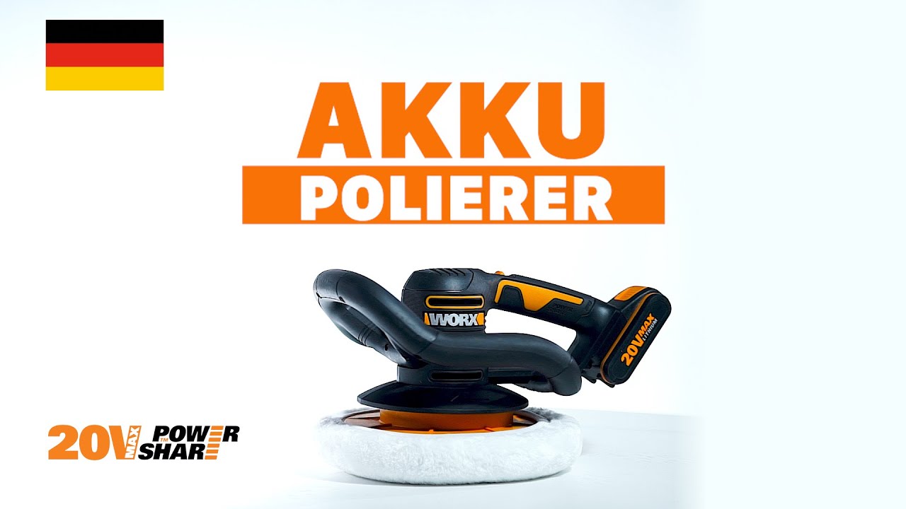 WORX WX856 AKKU-POLIERER.    DE