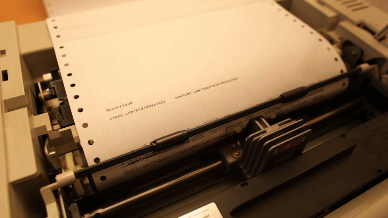 WESTERLAND - DIE ÄRZTE on DOT MATRIX Printer [HD]