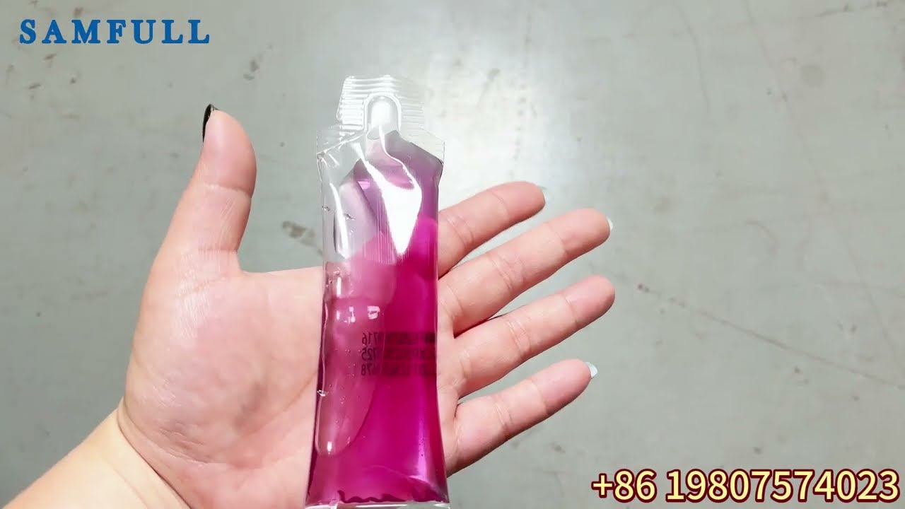 single lane jelly gel irregular stick pack packaging machine, jelly gel vffs form fill seal machien