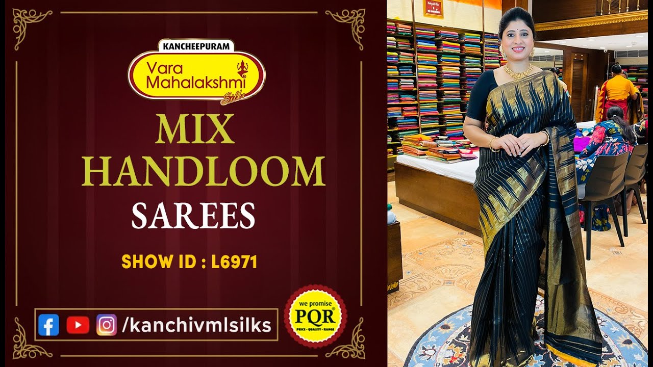 Mix Handloom Sarees Collection | WhatsApp 89 0001 0002 | Kancheepuram Varamahalakshmi Silks LIVE
