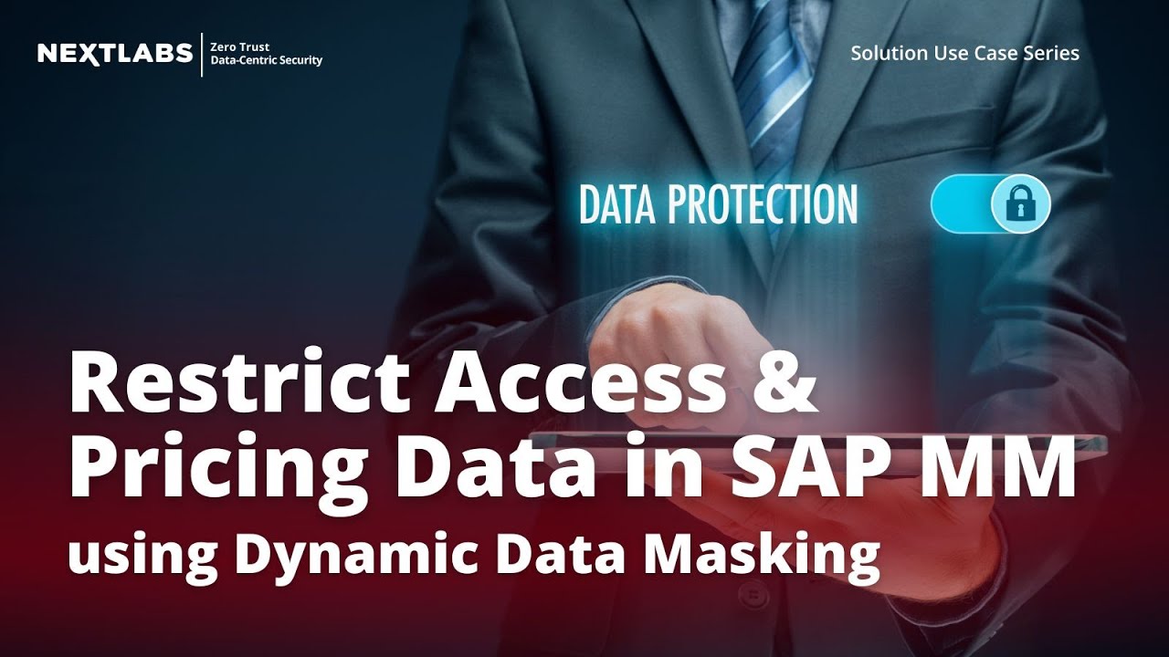 How to use Dynamic Data Masking to Restrict Access to Pricing Data in SAP MM