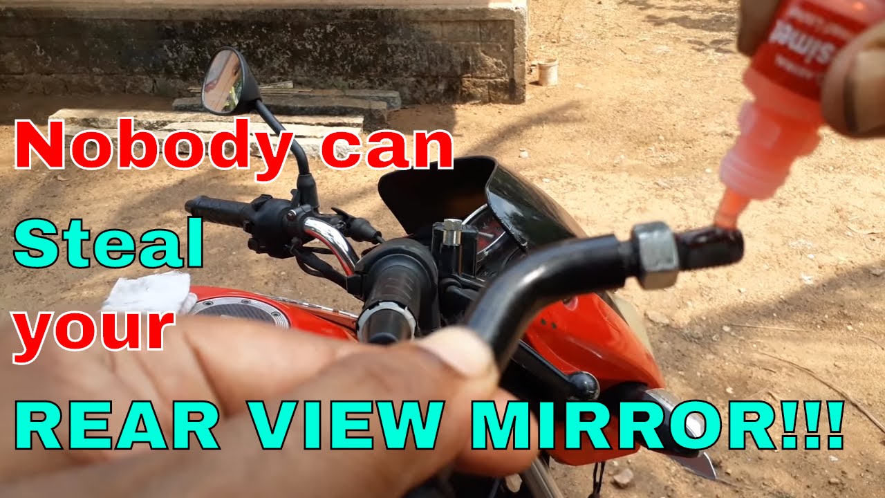 How to prevent rear view mirror from loosening again and again.