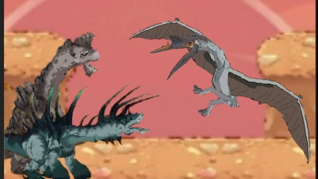 Quetzalcóatlus vs Brachiosaurio/Bajadasaurus(D.R.J.W)