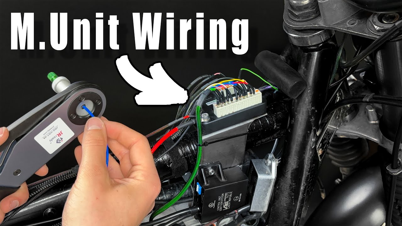 Установка Motogadget M-UNIT на кастомный BMW R80 | mo.unit blue