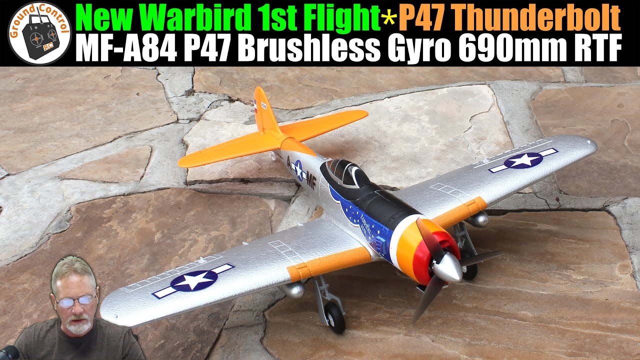 Maiden Flight | MF-A84 P-47 Thunderbolt Brushless 690mm Wingspan Warbird RTF