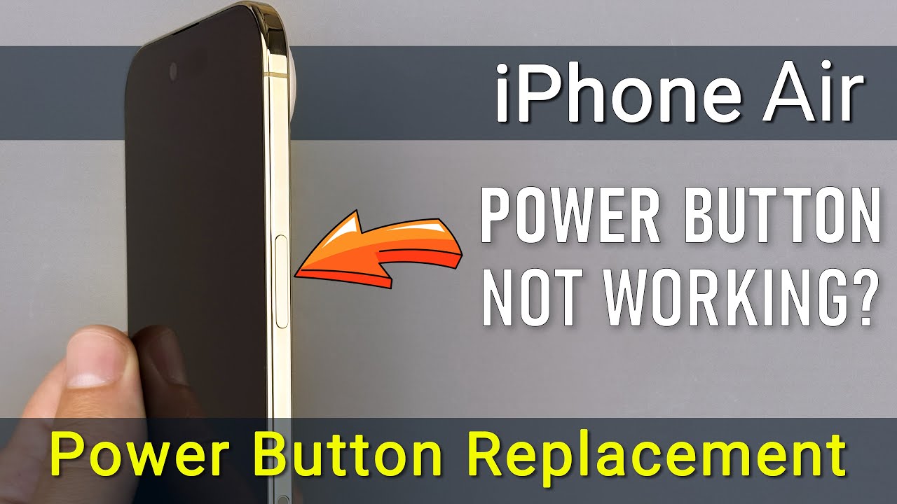 Ремонт неработающей кнопкой питания iPhone Air (замена боковой кнопки)