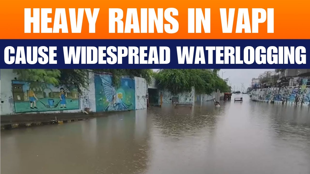 Gujarat: Vapi Waterlogged After Heavy Rains Lash Gujarat&rsquo;s Valsad District | Weather alert | News9
