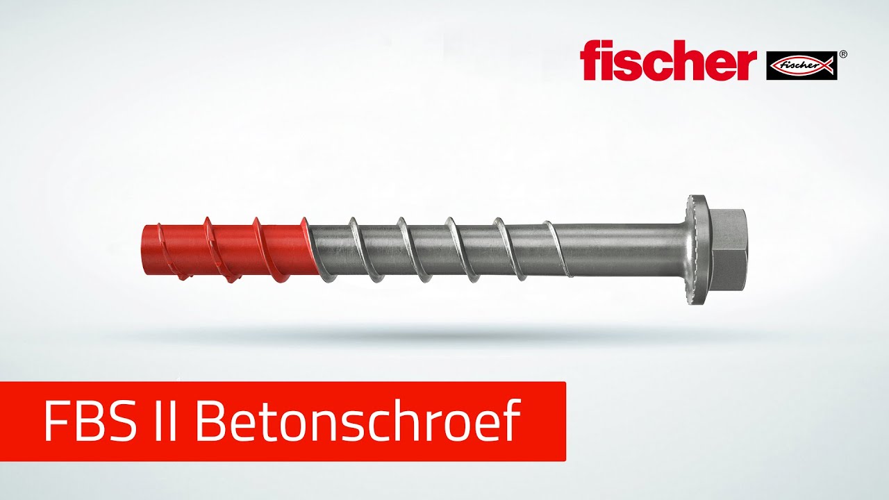 De nieuwe fischer betonschroef FBS II: IJZERSTERK!