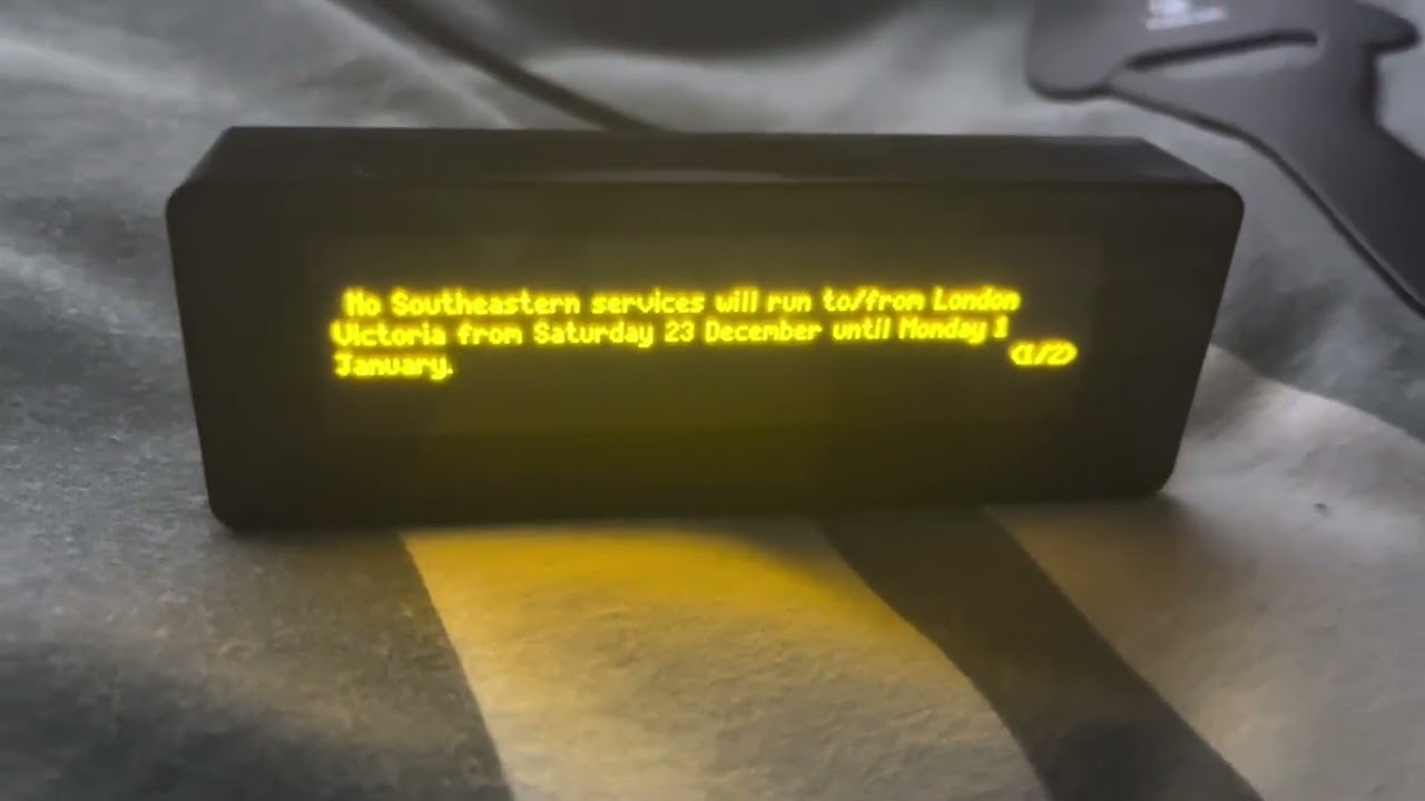 Let’s Open Christmas Presents+Review To A UK Departure Board.