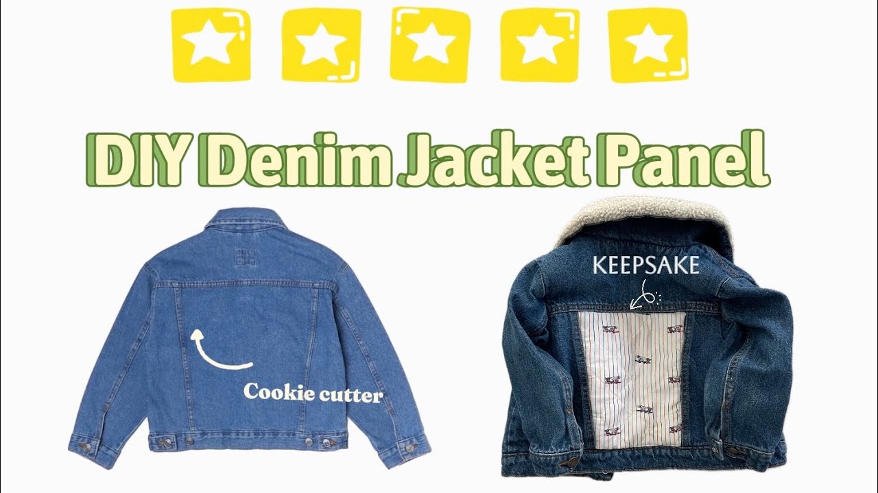 DIY Quilted Panel Denim Jacket | Easy Upcycled Fashion Tutorial