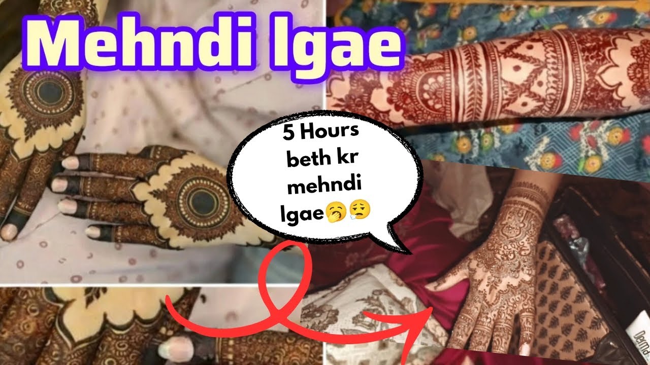 5 ghnto K bd Finally mehndi complete hui 