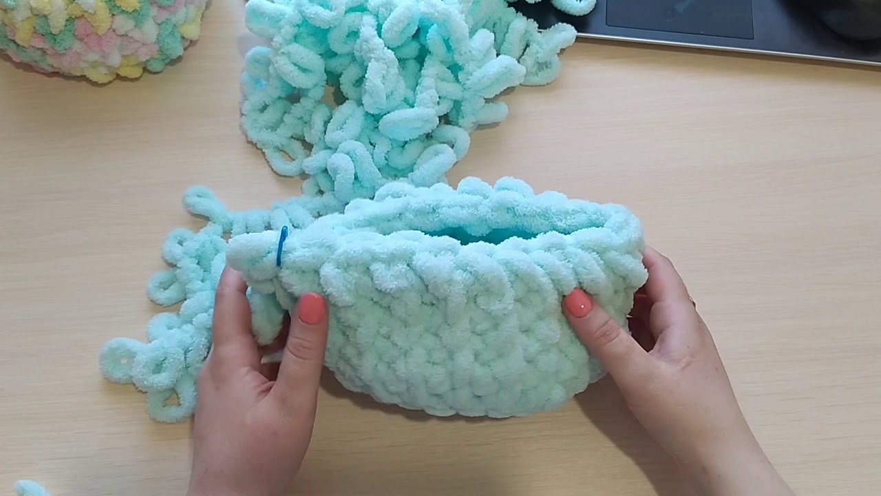Корзинка из Alize puffy