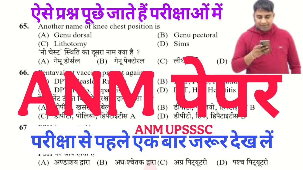 ANM Question Paper 2025, ANM Previous Question Paper,  ANM Paper, ANM Exam Question Paper