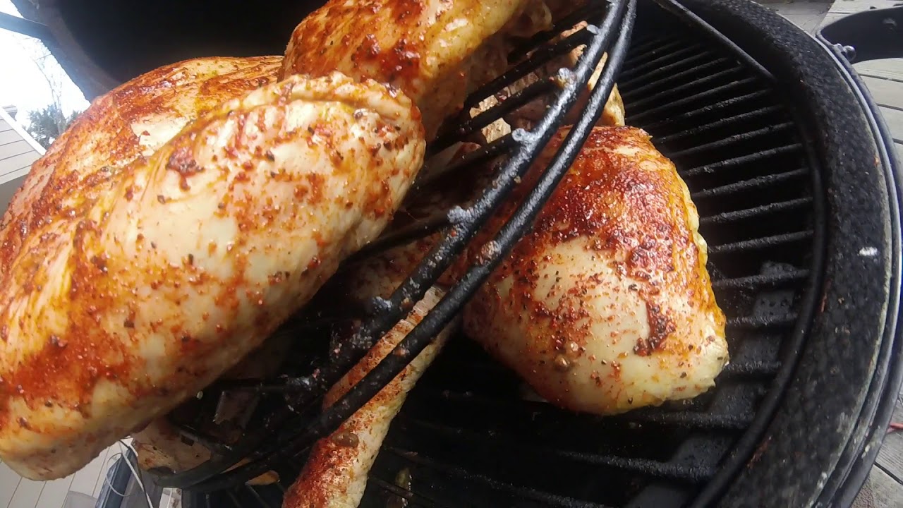 SPATCHCOCKED TURKEY ON THE BIG GREEN EGG!!