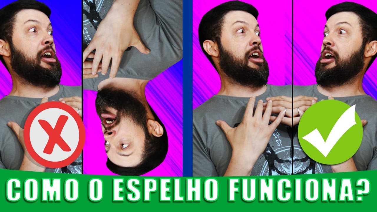 Por que o Espelho Inverte da Esquerda para Direita mas não Cima/Baixo? | AstroPocket