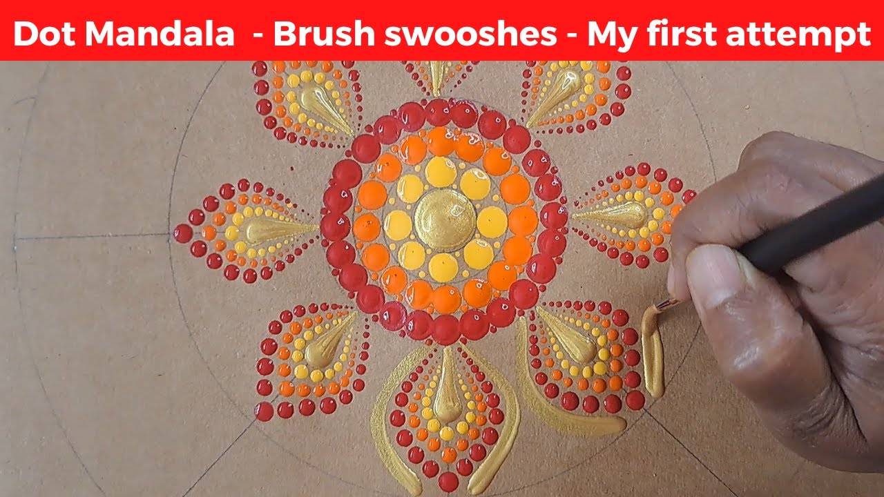 Zero to Hero | Brush strokes | Step by step | Dot Mandala | 1 | ATM Creations | 2023