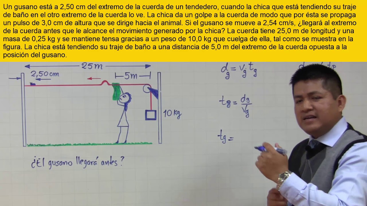 Onda mecánica - El problema del gusano
