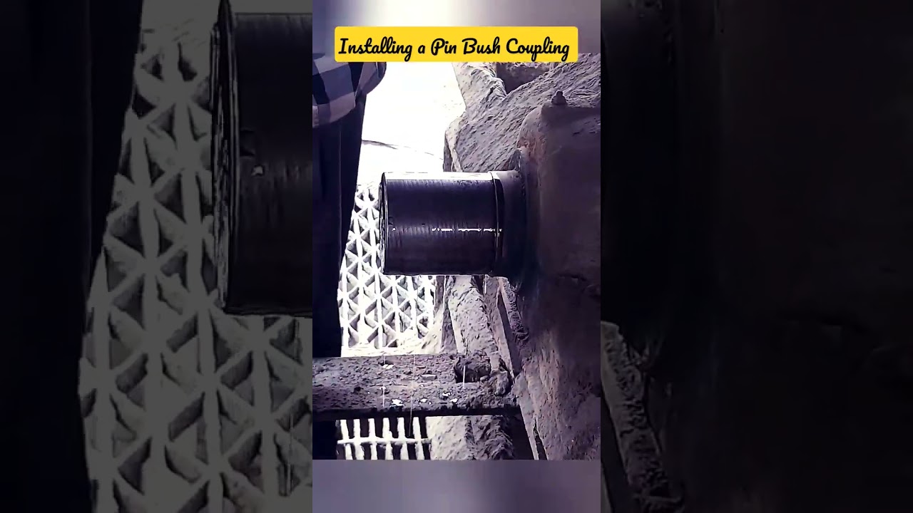 Installing a Pin Bush Coupling #viral #shorts #youtubeshorts #mechanical #technology #cement