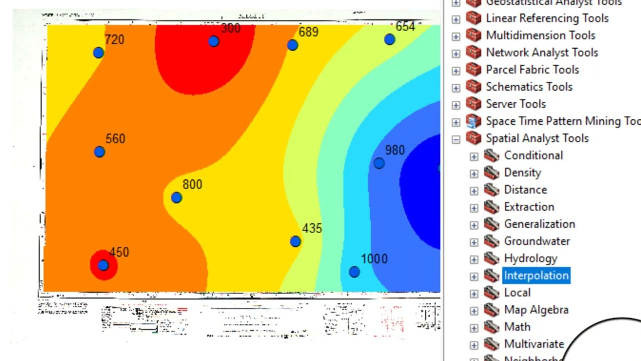 Creating Contour Lines From Interpolated Raster Maps in ArcGIS