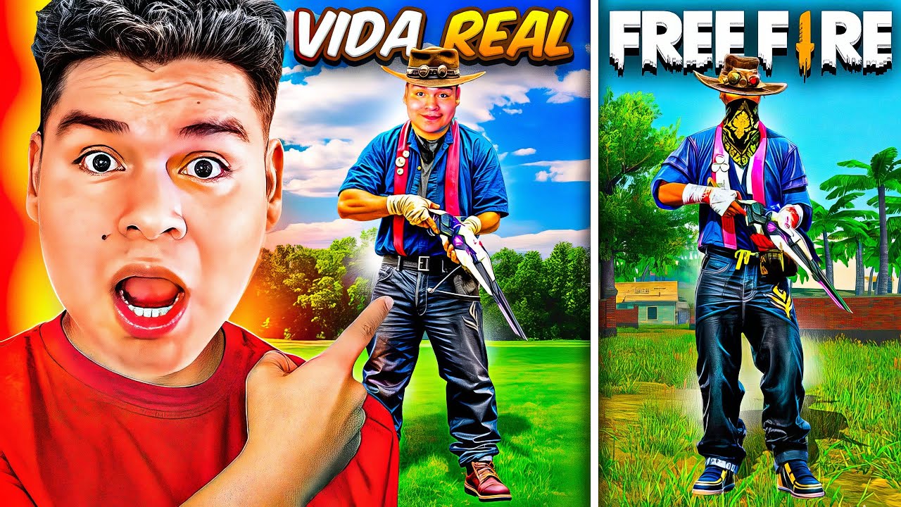 ME DISFRAZE DE UNA SKIN DE FREE FIRE POR HALLOWEEN !!