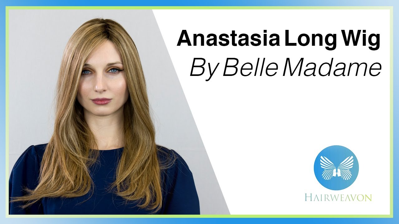 Anastasia Long Wig | Remy Human Hair Wig by Belle Madame | Colour Chocolate Cream Root