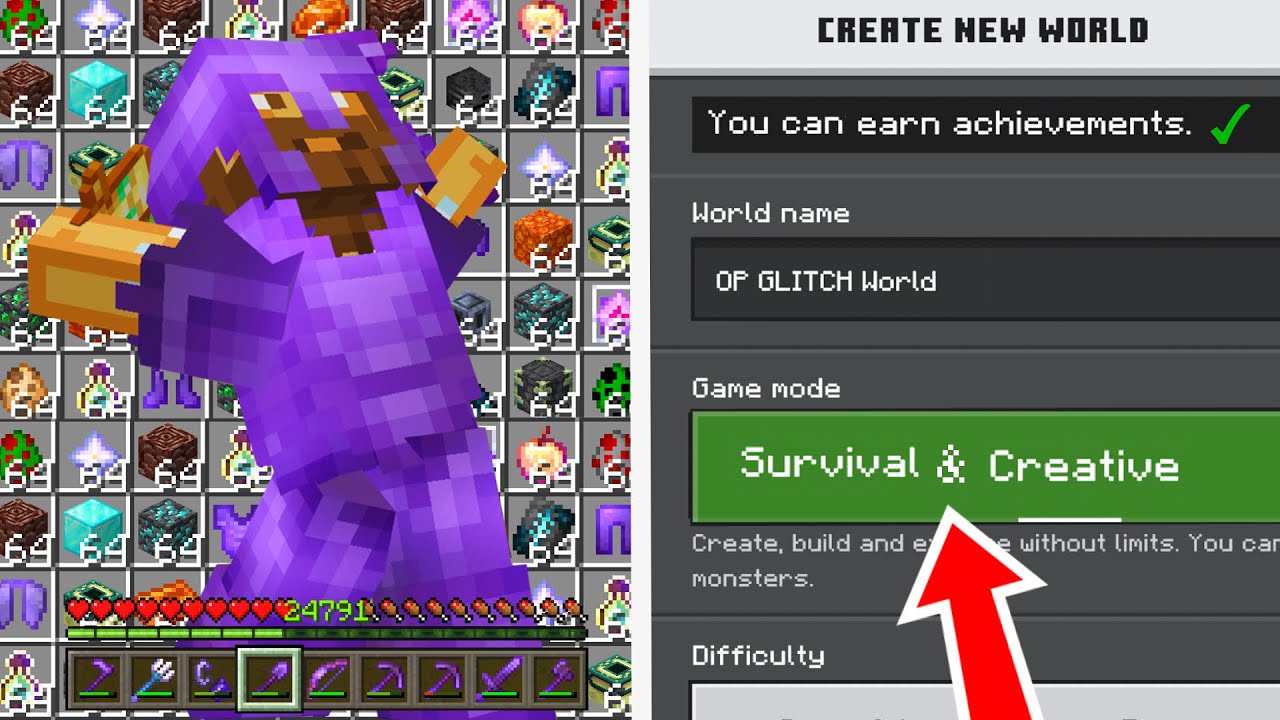 How To Make A Survival World With Full Access To CREATIVE And Still Get Achievements! (3 Methods)