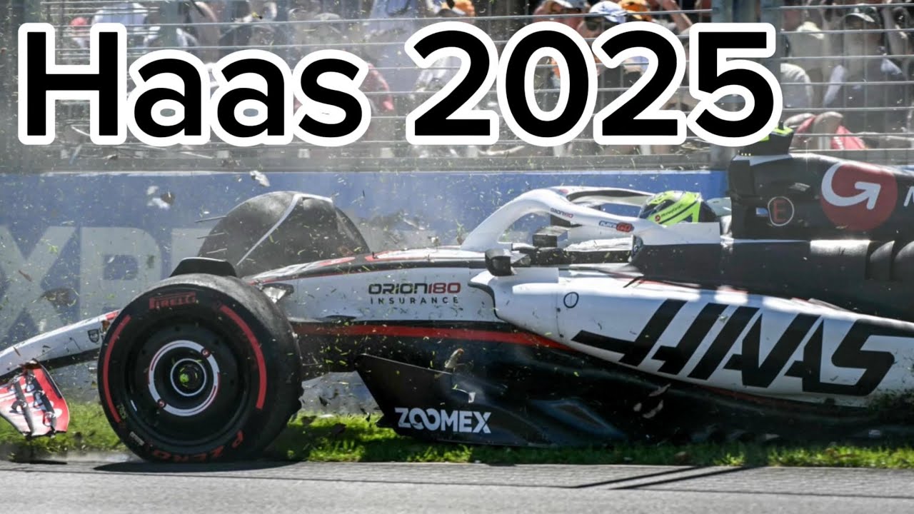 F1 2025 Haas All Spins & Crashes